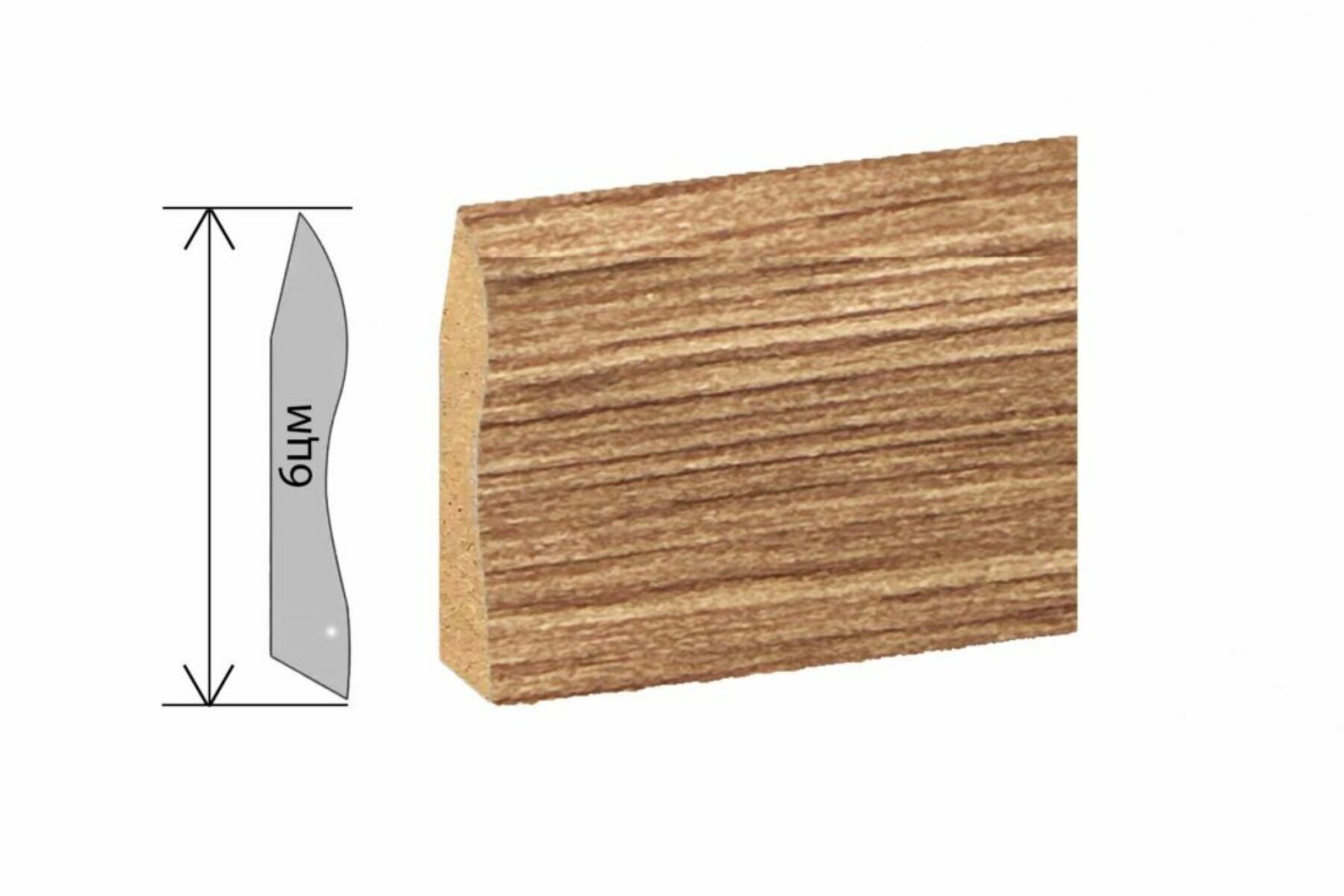 Медијапанска Лајсна Профилекс 6цм Алберо2 108