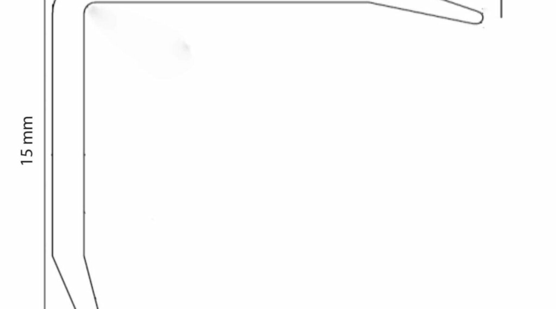 Алуминиум Л-профил 15*15мм