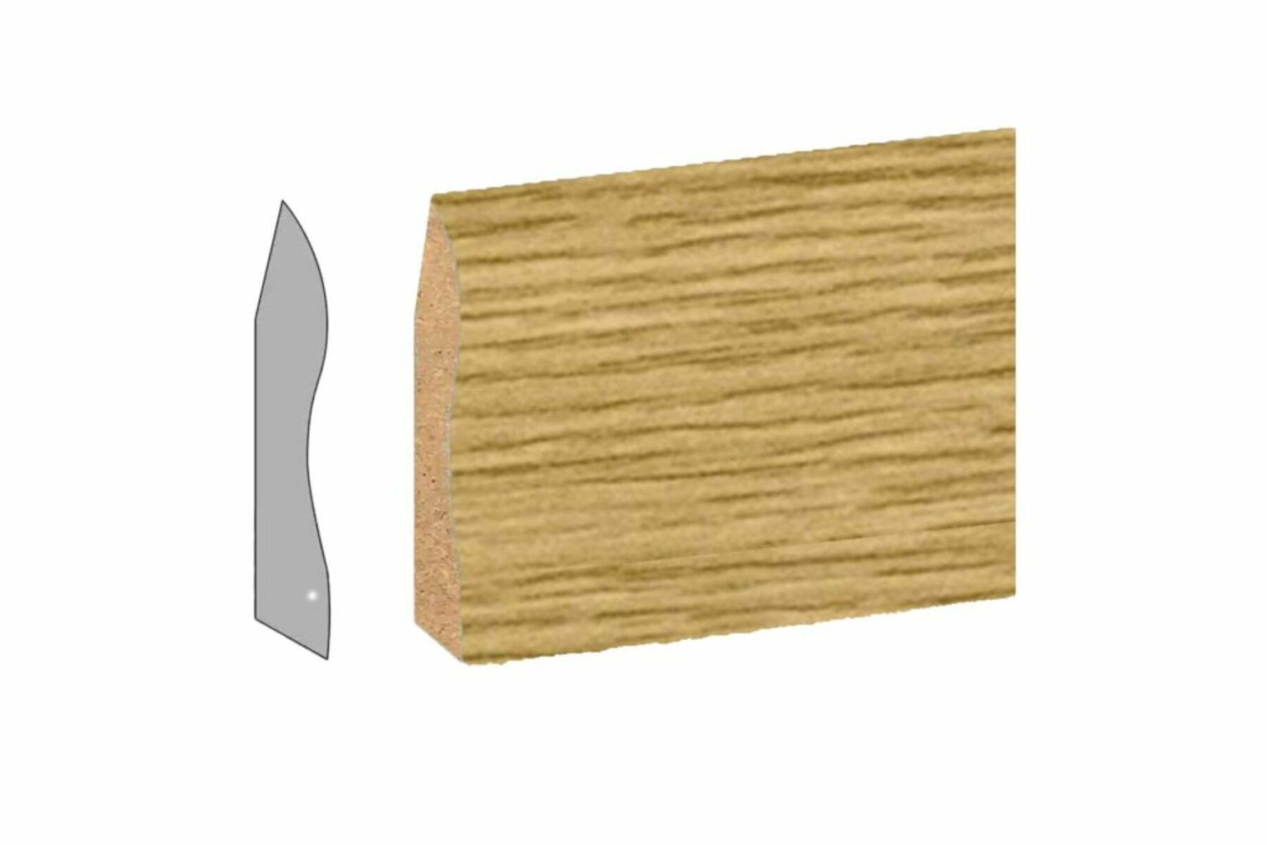 Медијапанска Лајсна Профилекс 6цм Абант Оак 125