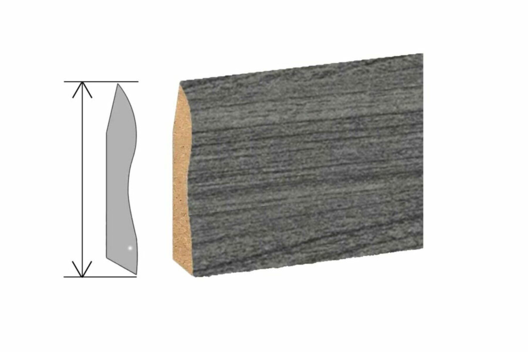 Медијапанска Лајсна Профилекс 6цм Кул Оак 130