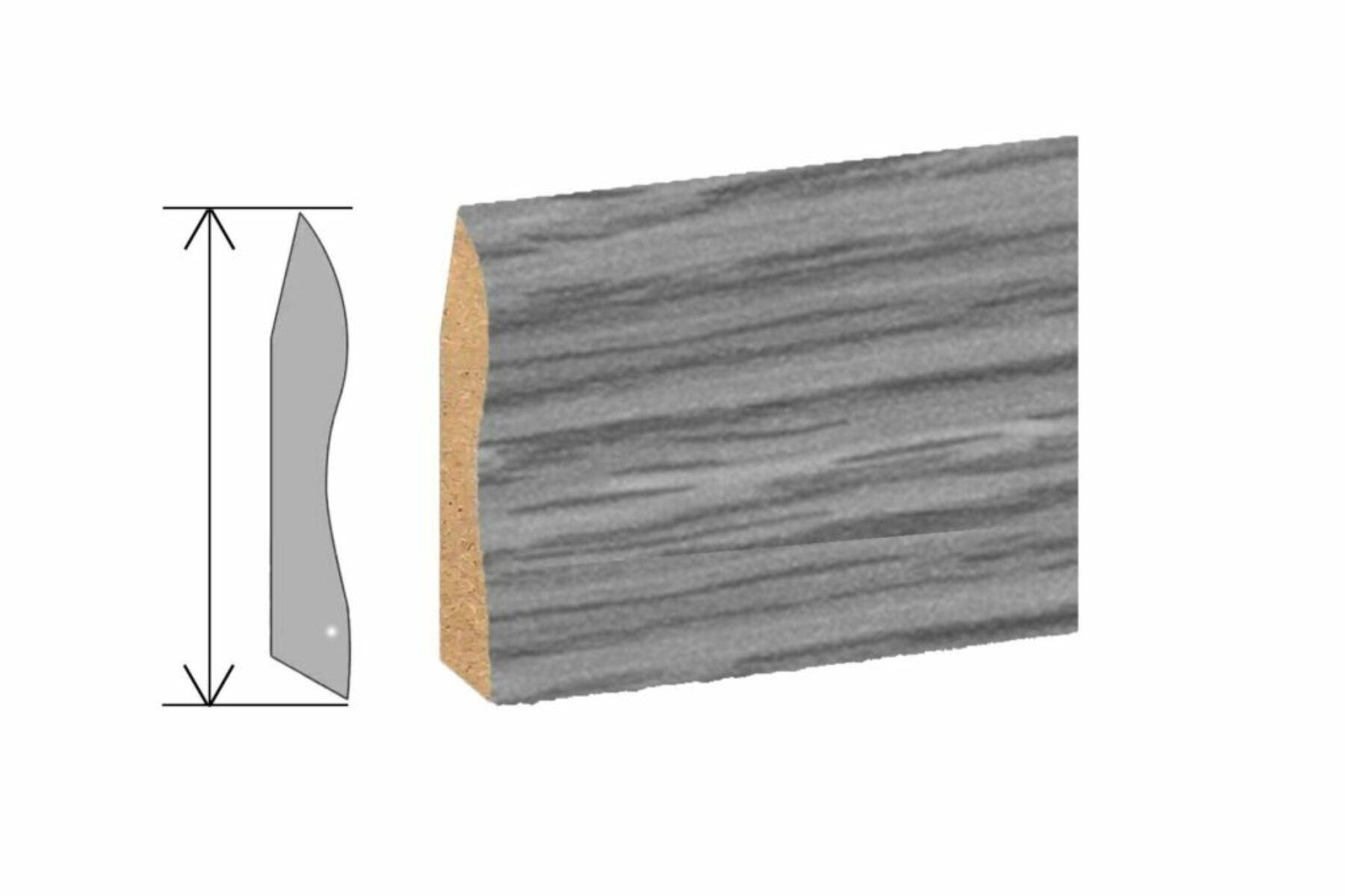 Медијапанска Лајсна Профилекс 6цм Елбруз 129