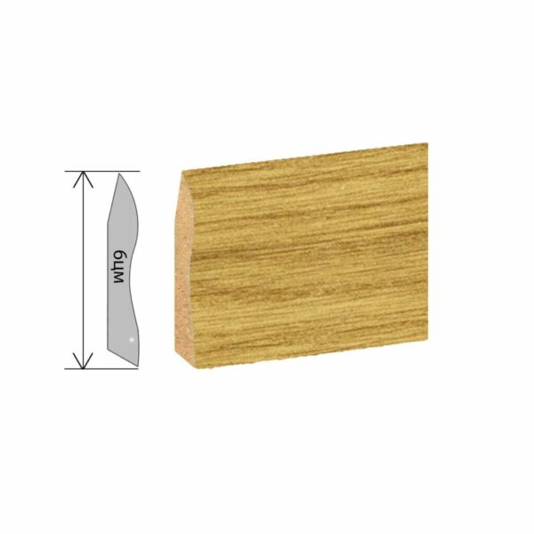 Медијапанска Лајсна Профилекс 6цм Натурал Оак 131