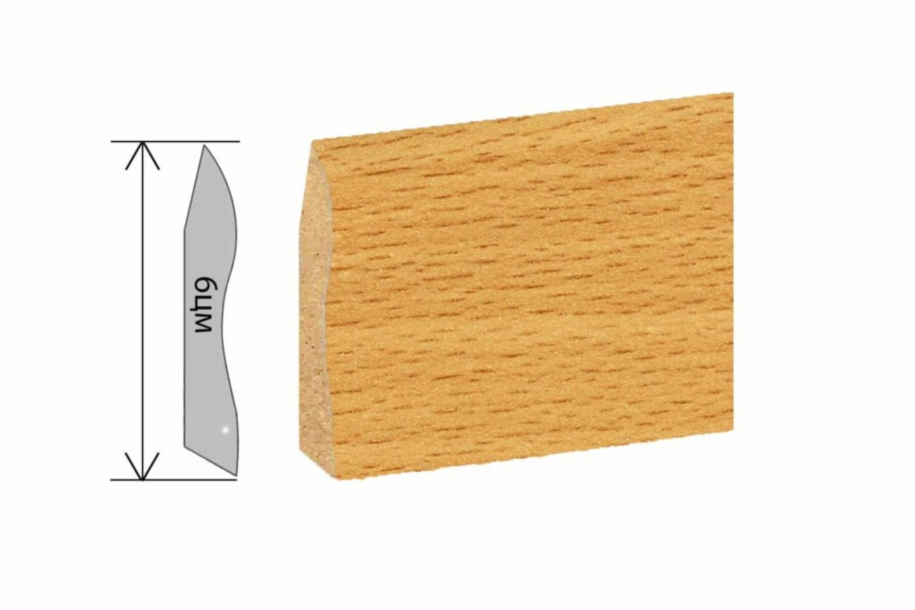 Медијапанска Лајсна Профилекс 6цм Нова Бука 127