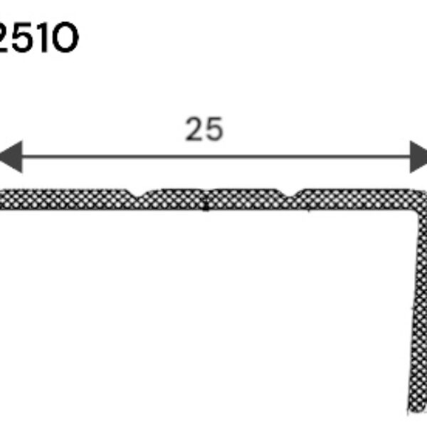Алуминиум Л-профил 25*10мм -2,7м