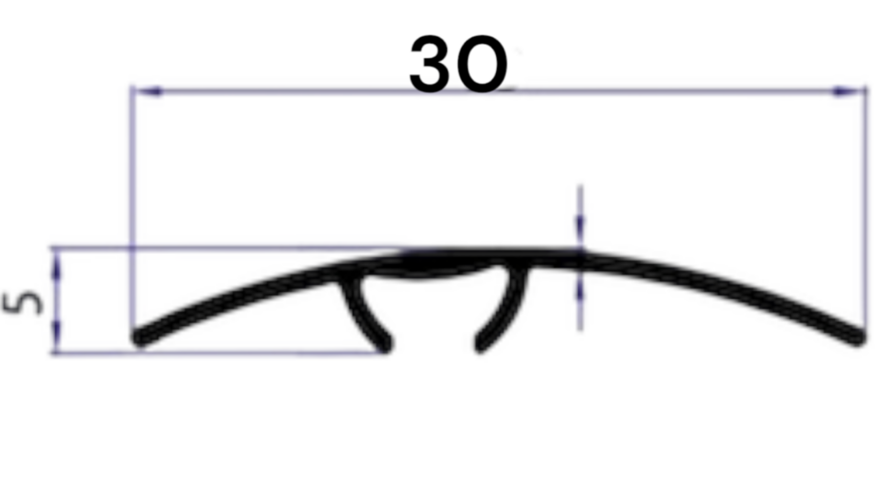 Алуминиум Преодна 3цм -2,7м