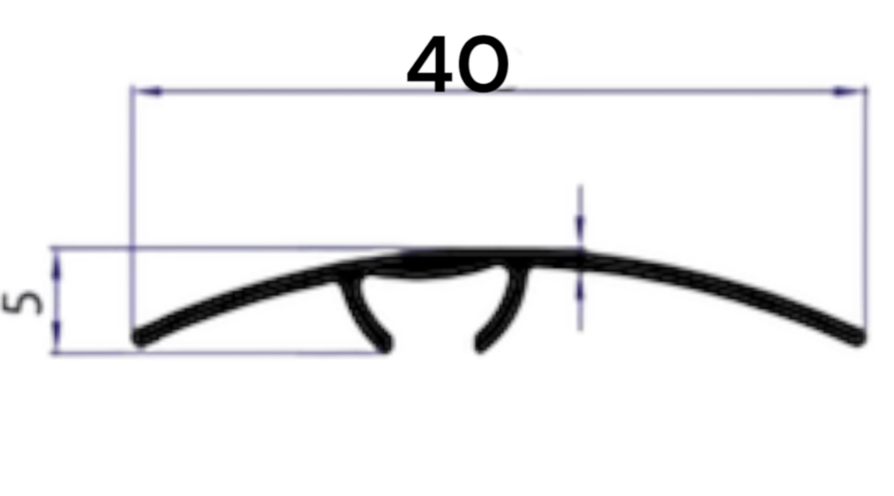 Алуминиум Преодна 4цм -2,7м