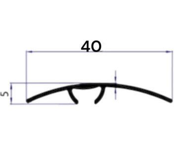 Алуминиум Преодна 4цм -2,7м